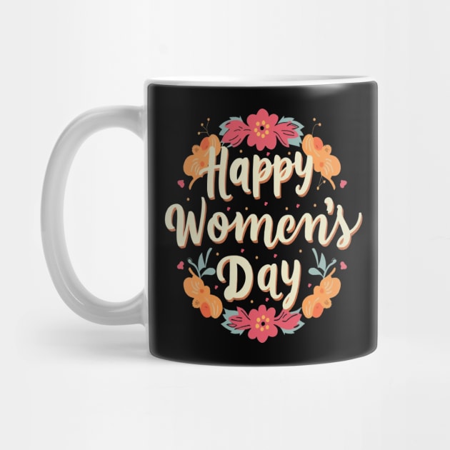 Happy Women's Day, Women's Rights Day T-shirt. by Naurin's Design